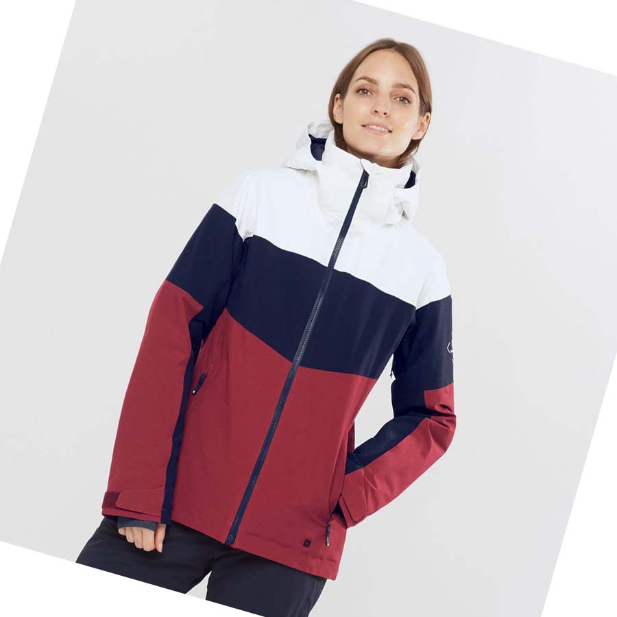 Chaquetas De Esquí Salomon SLALOM Mujer Rojos | MX 2406SGL